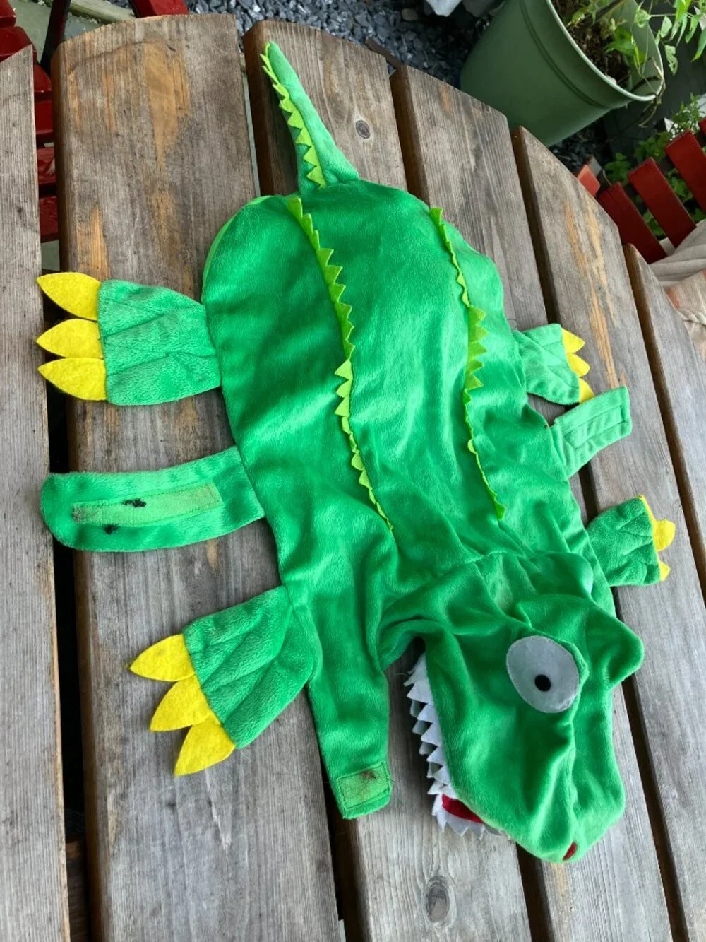 🎃 Alligator/Crocodile Dog Costume Medium Green Dog Costume! 🐾
